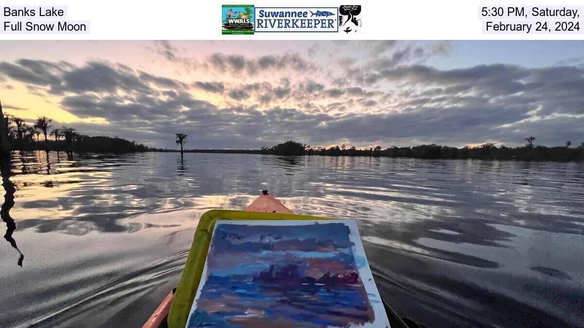 MU: Banks Lake and painting --Julie Bowland, February 5, 2023