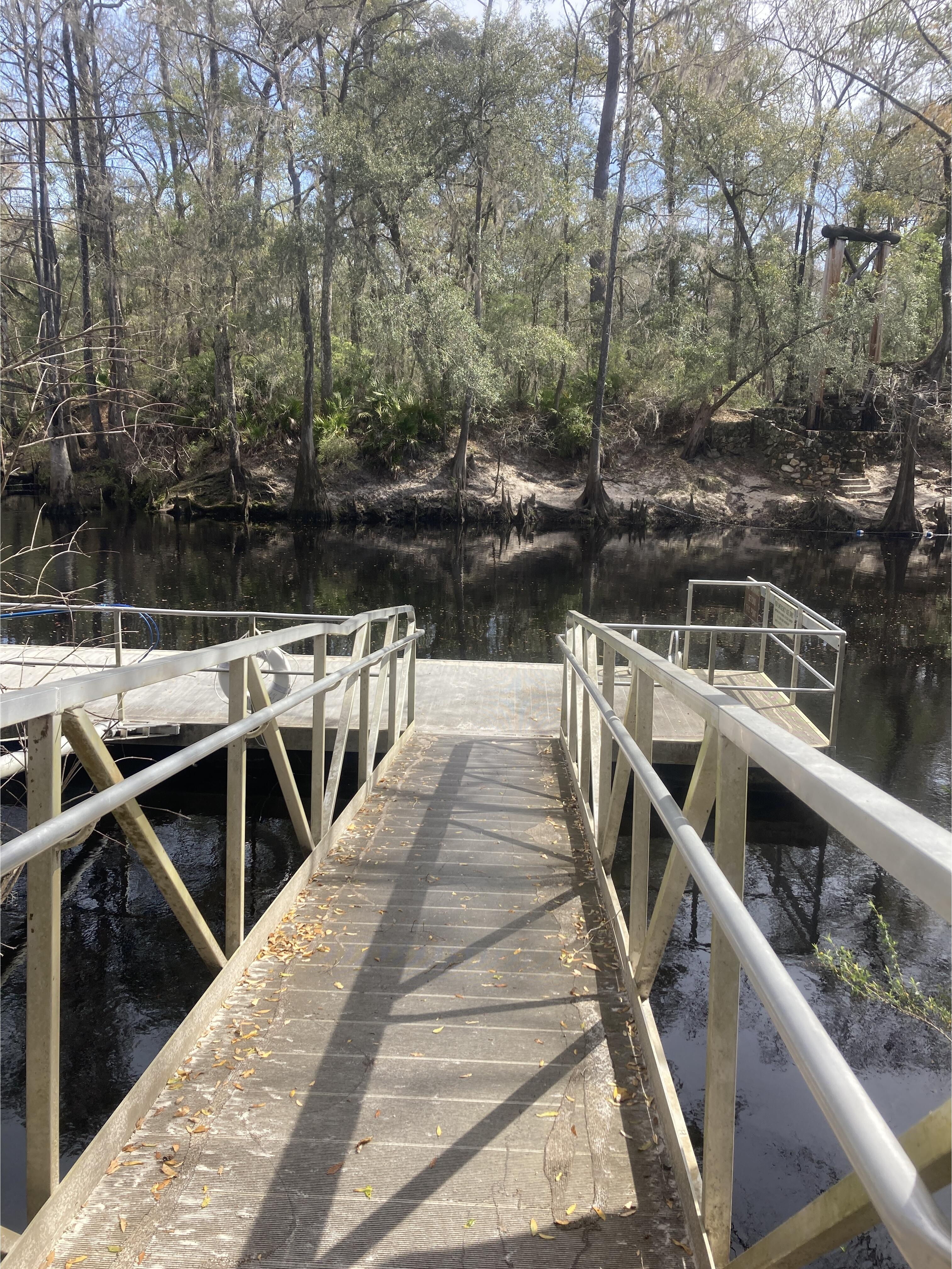 O'Leno Dock, Santa Fe River @ O'Leno Park Road 2024-02-28