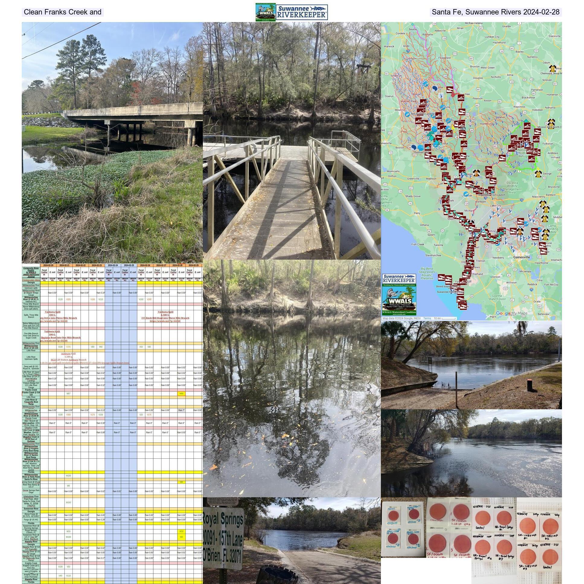 Chart, Clean Rivers and Franks Creek, Map 2024-02-28