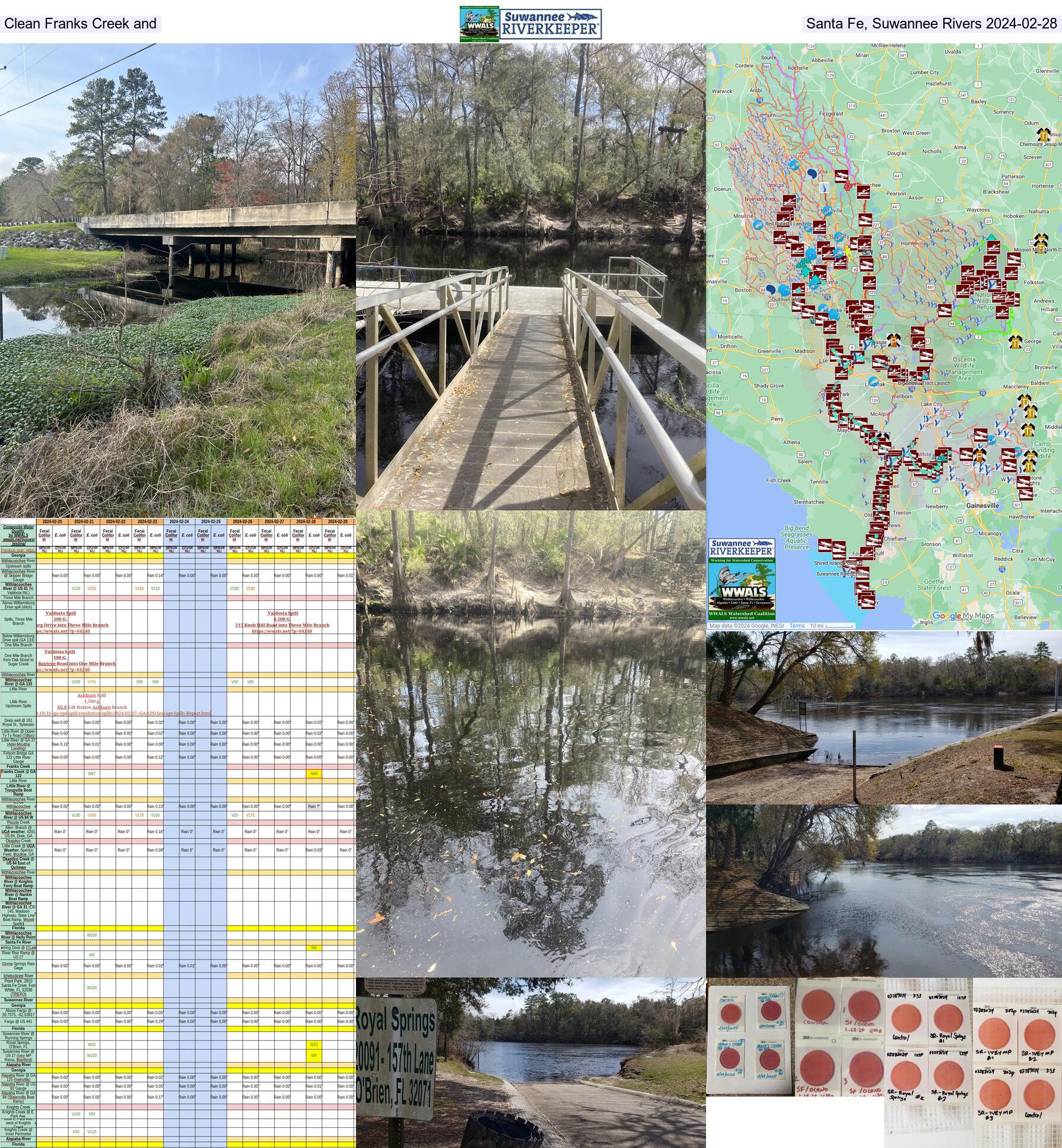 Chart, Clean Rivers and Franks Creek, Map 2024-02-28