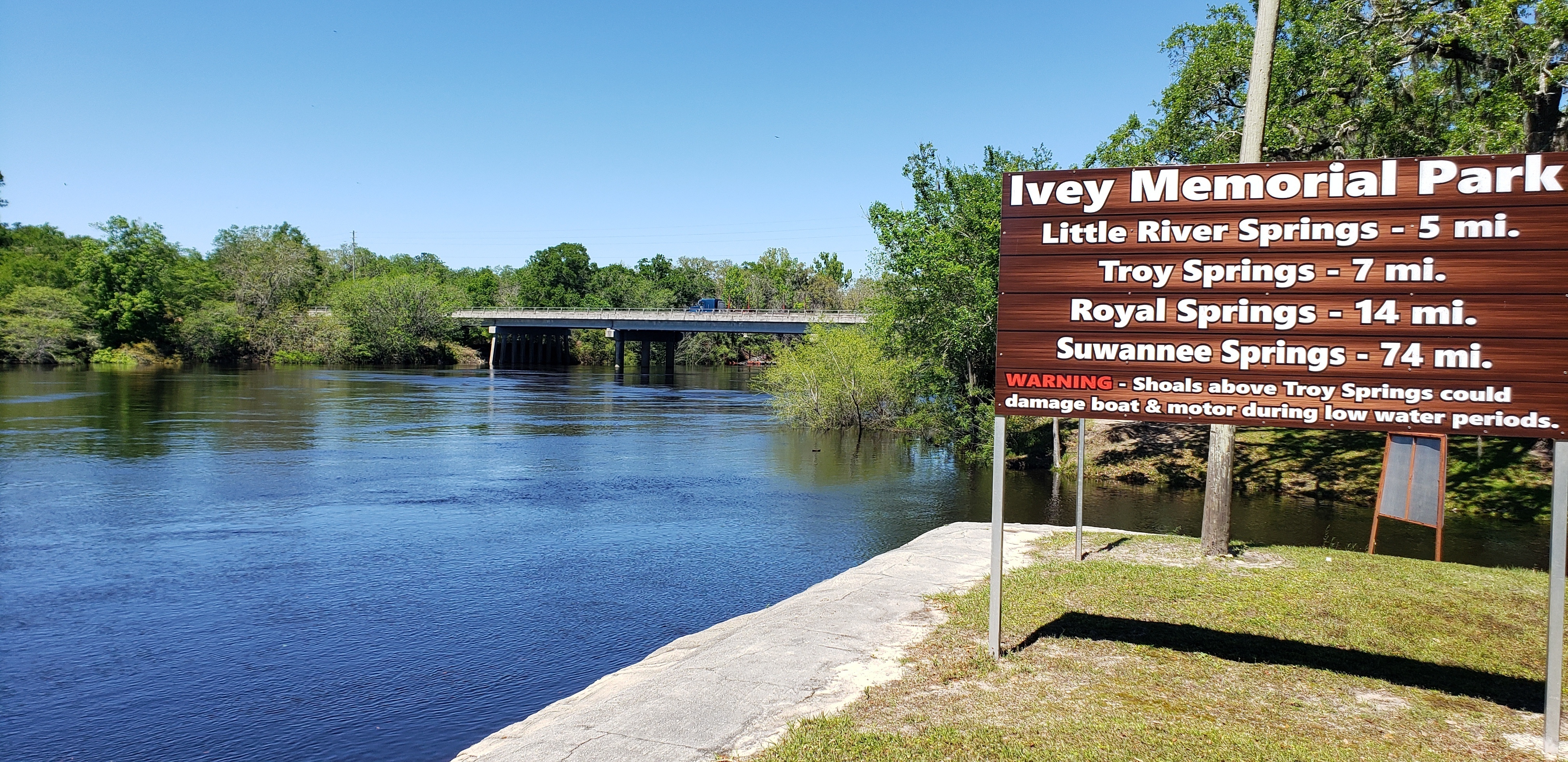 Bridge, Ivey Memorial Park Ramp, Suwannee River @ US 27 2024-04-04