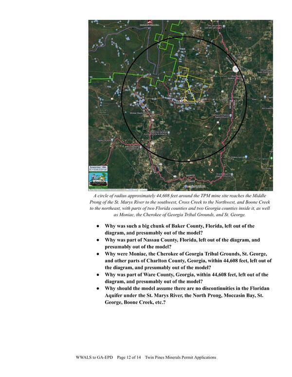 Why should the model assume there are no discontinuities in the Floridan Aquifer under the St. Marys River, the North Prong, Moccasin Bay, St. George, Boone Creek, etc.?