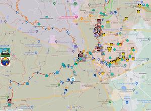 [Map: Valdosta to US 84, Withlacoochee River]