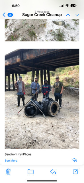 Valdosta stormwater cleanup Baytree Road train trestle, Sugar Creek