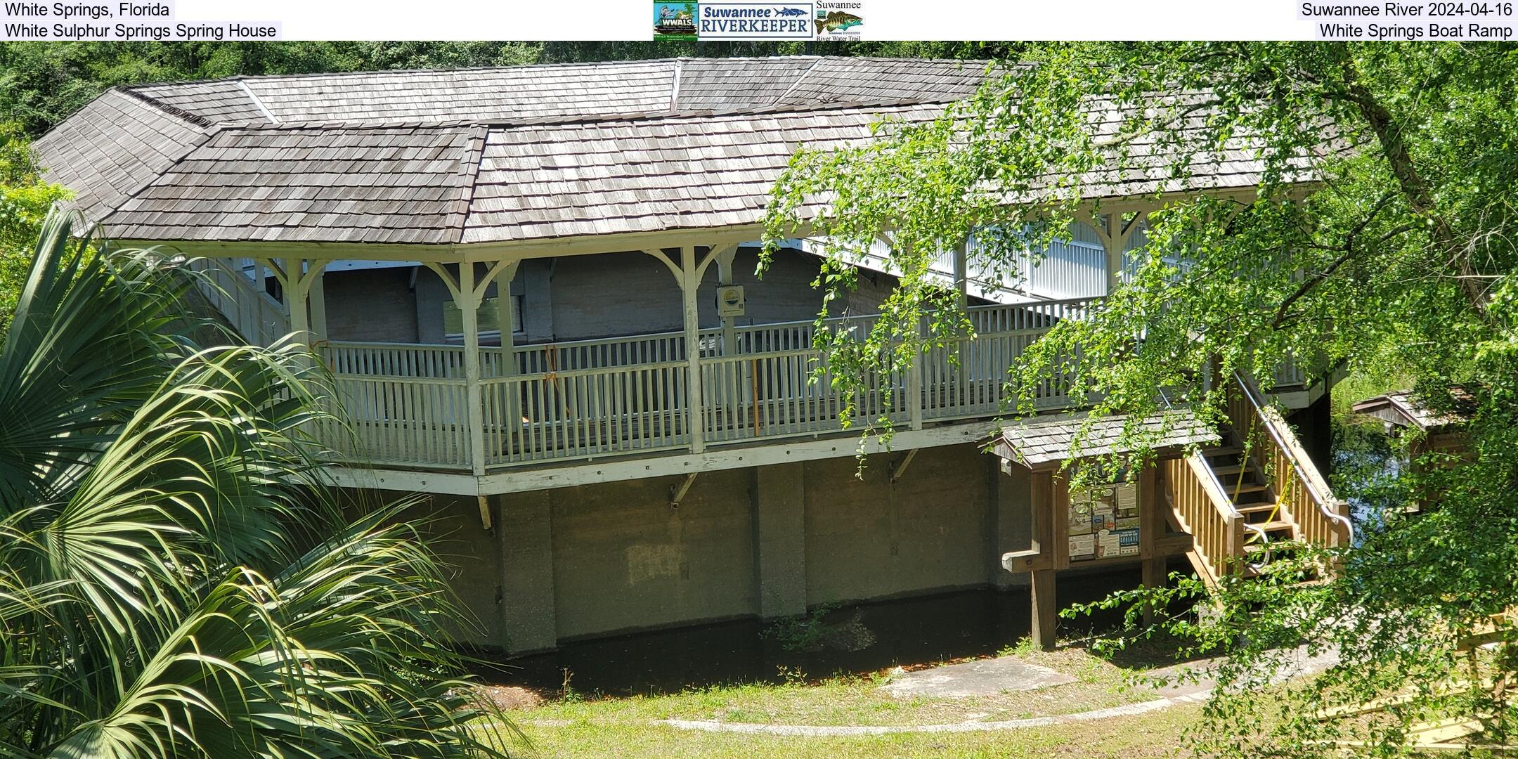 White Springs, Florida, Suwannee River 2024-04-16, White Sulphur Springs Spring House, White Springs Boat Ramp