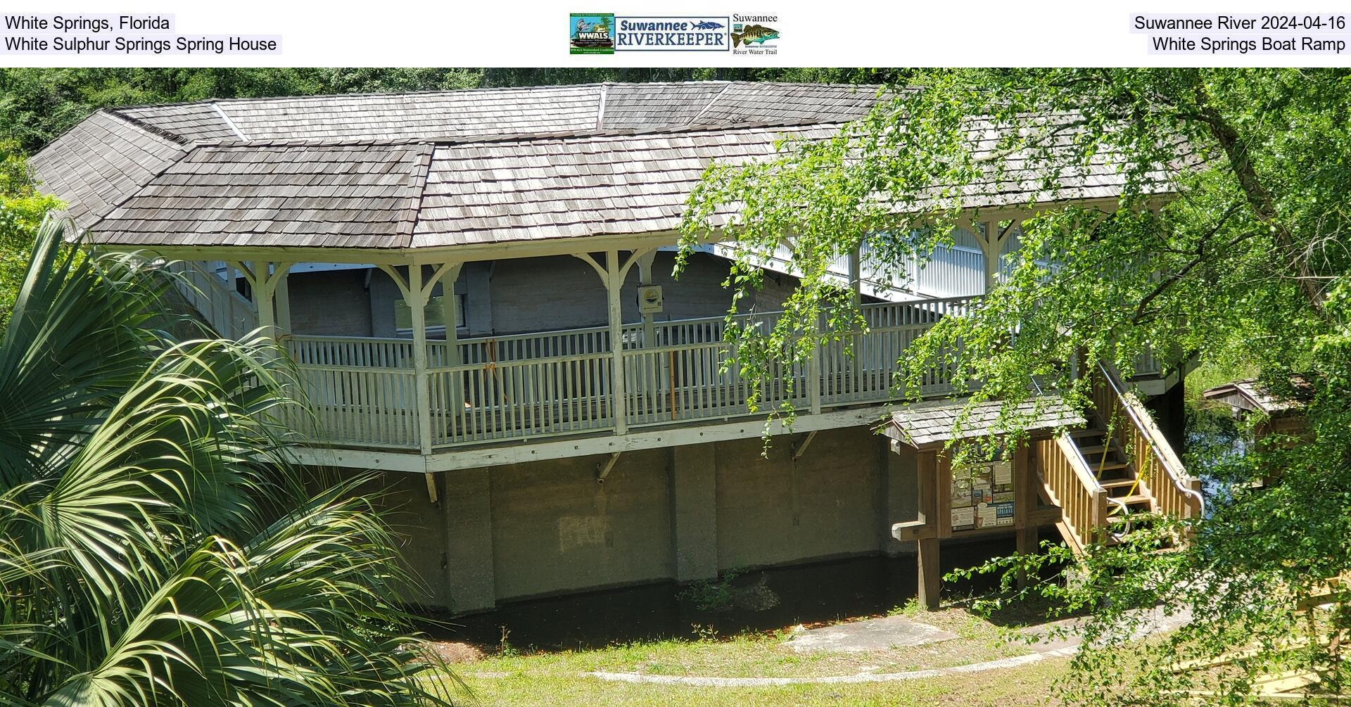 White Springs, Florida, Suwannee River 2024-04-16, White Sulphur Springs Spring House, White Springs Boat Ramp