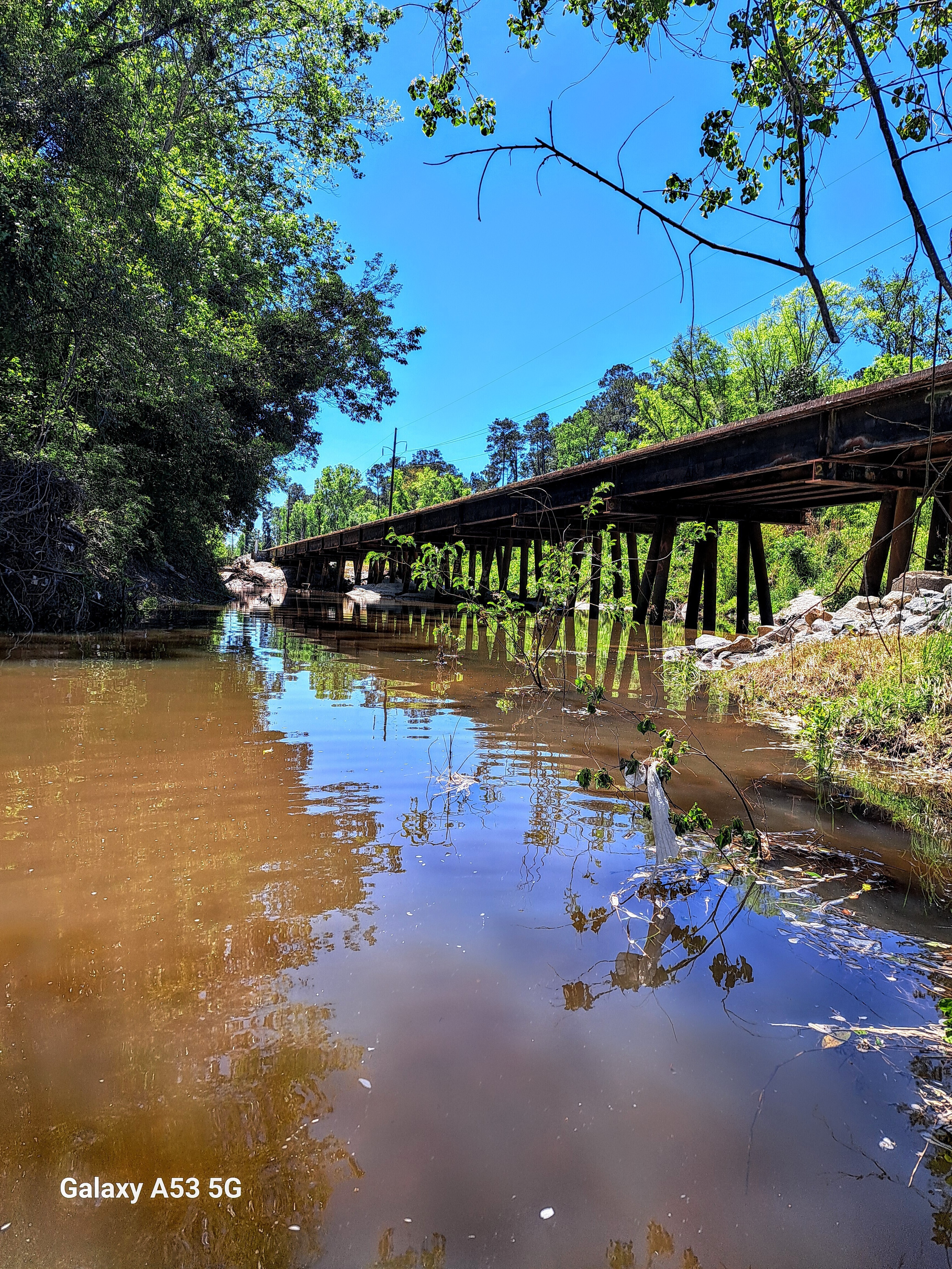 Train trestle, Sugar Creek, 2024-04-13