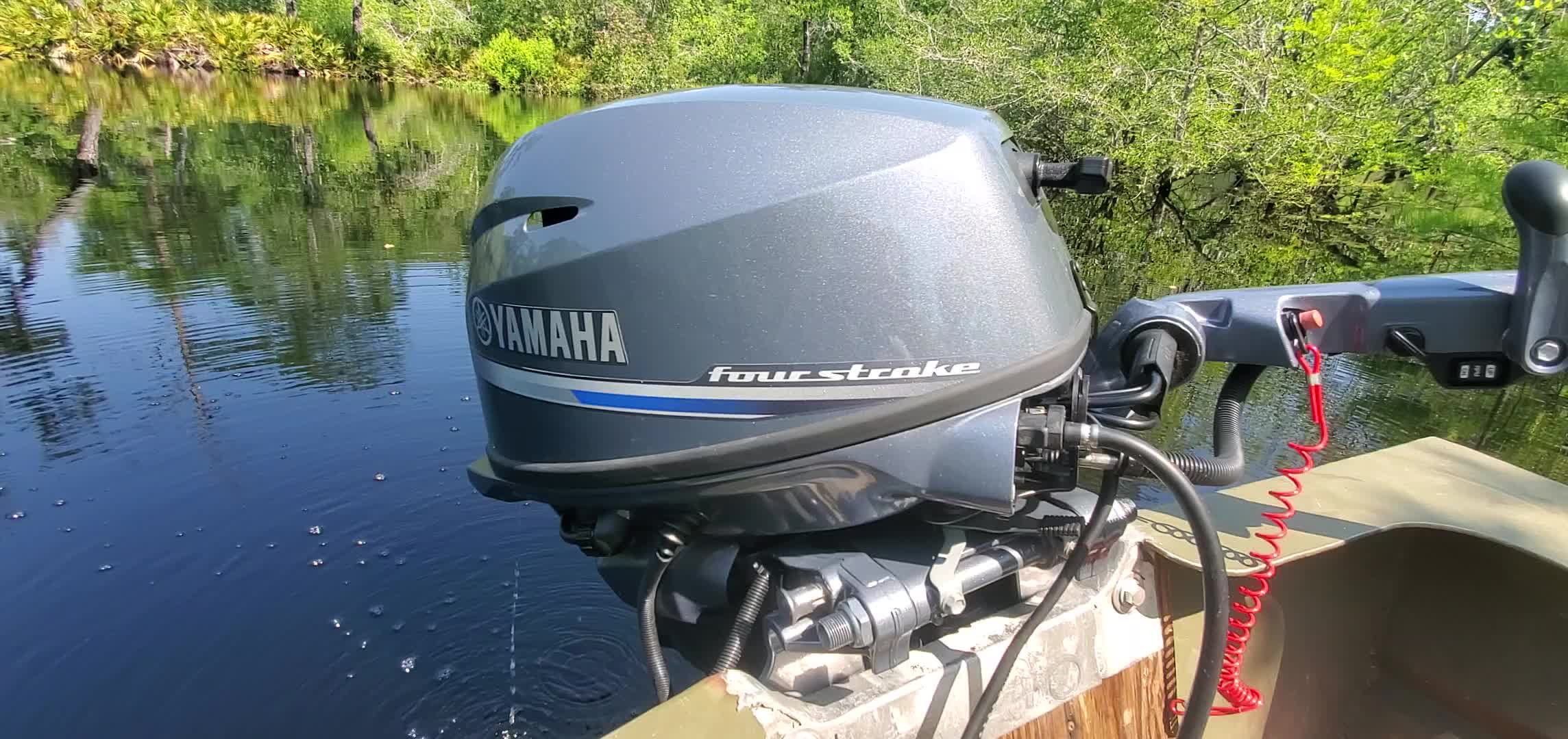 Movie: Thanks to Wild Green Future for the 25hp outboard motor, 30.6947299, -82.5529122 (24M)