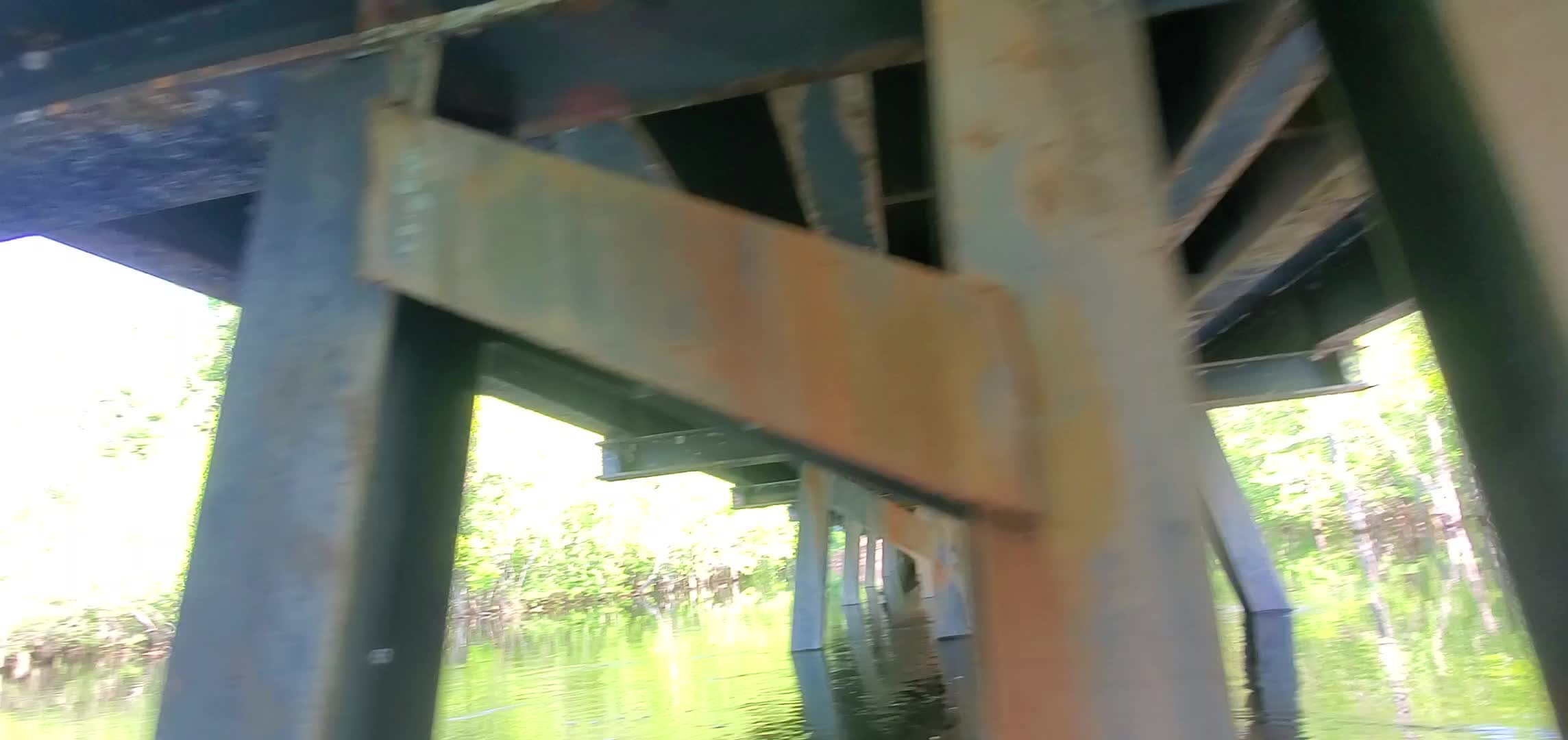 Movie: Under the Norfolk Southern Railroad Bridge, 30.683977, -82.55951 (30M)