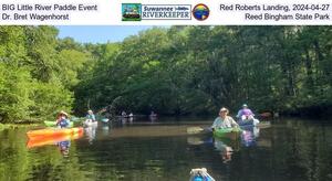 [BIG Little River Paddle Event, Red Roberts Landing, 2024-04-27, led by Dr. Bret Wagenhorst to Reed Bingham State Park (Facebook)]