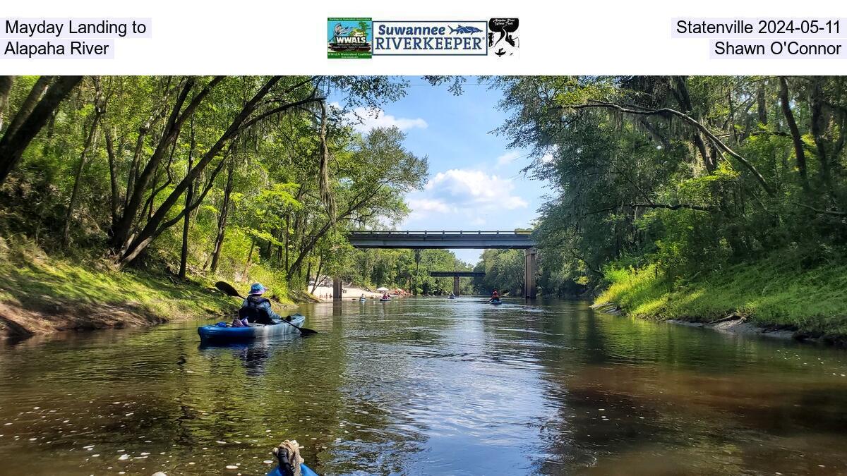 Mayday Landing to Statenville 2024-05-11, Alapaha River, Shawn O'Connor