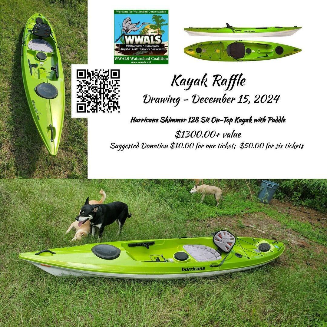 Raffle: Hurricane Skimmer 128 Sit-On-Top Kayak with Paddle