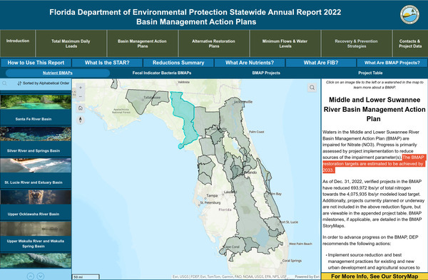 [FDEP Statewide Annual Report (STAR) 2022 BMAPs]