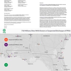 [Letter, Amendments, and map]