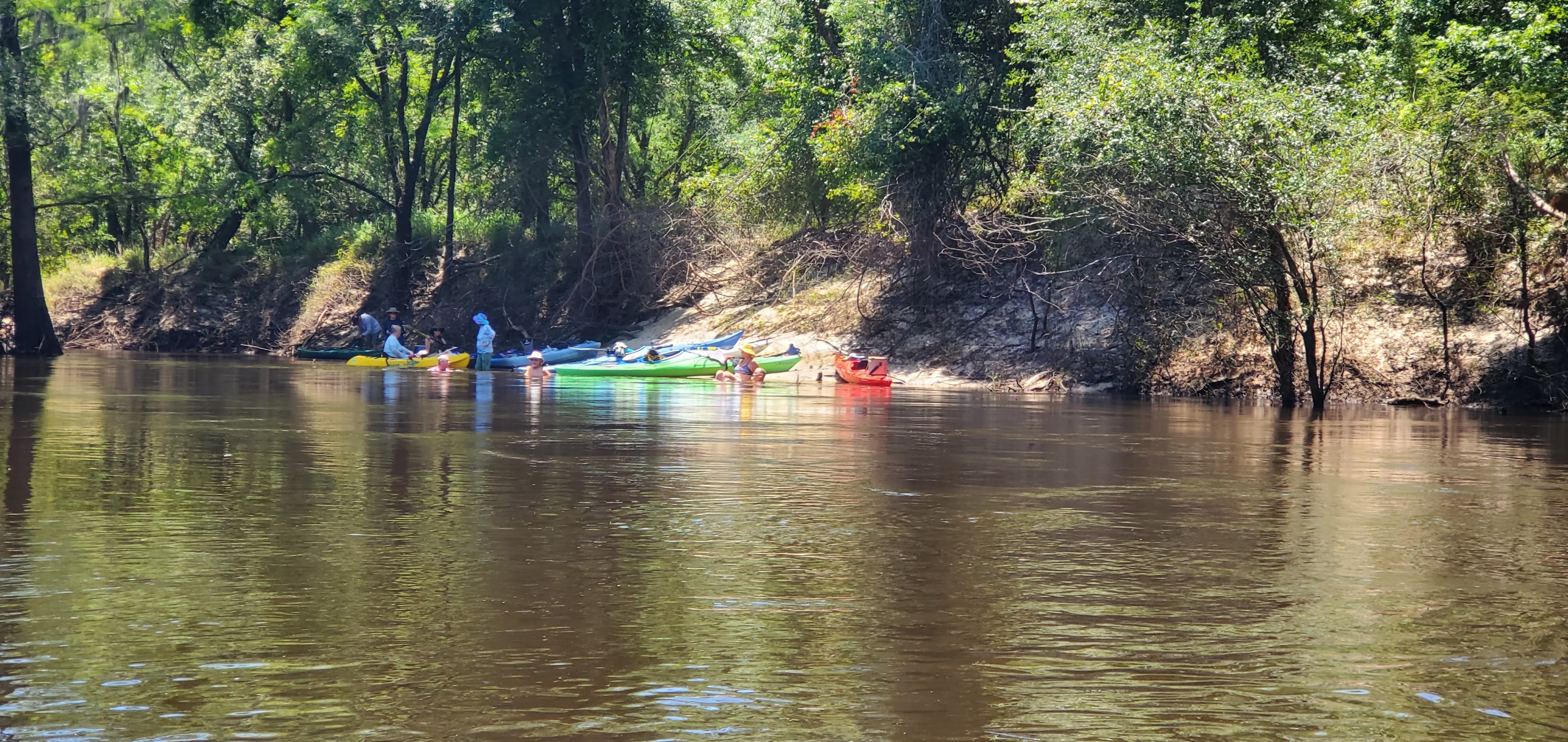 Swimming at the lunch stop, 13:17:51, 30.5253423, -83.2416455