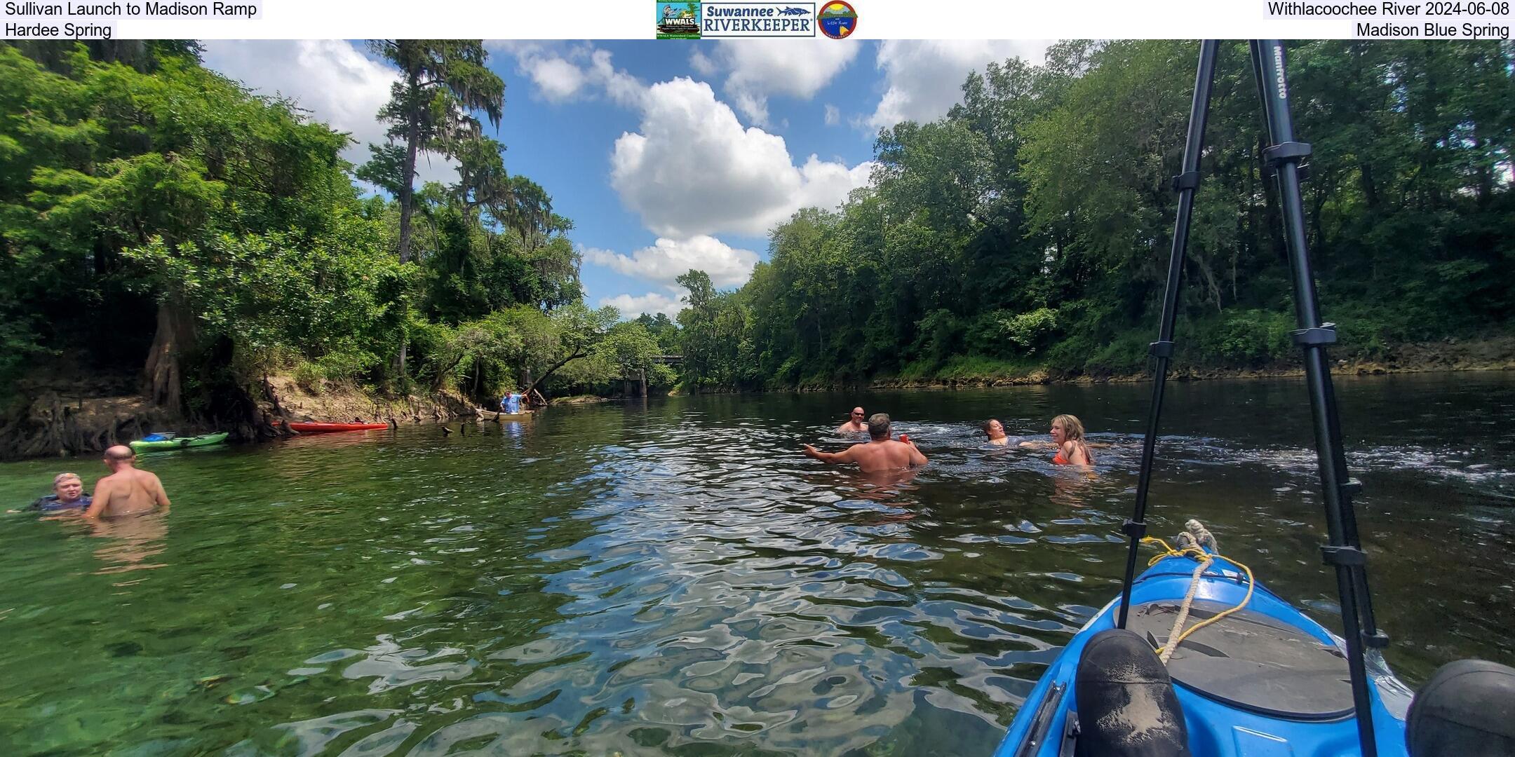 Sullivan Launch to Madison Ramp, Withlacoochee River 2024-06-08, Hardee Spring, Madison Blue Spring