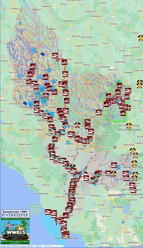 [Map: FL 47 Ramp, Santa Fe River]