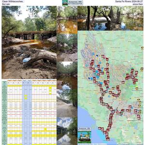 [Clean Withlacoochee and Santa Fe Rivers, but rain 2024-06-27]