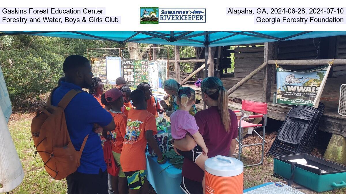 Gaskins Forest Education Center, Alapaha, GA, 2024-06-28, 2024-07-10, Forestry and Water, Boys & Girls Club, Georgia Forestry Foundation