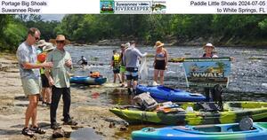 [Portage Big Shoals, Paddle Little Shoals 2024-07-05, Suwannee River, to White Springs, FL]