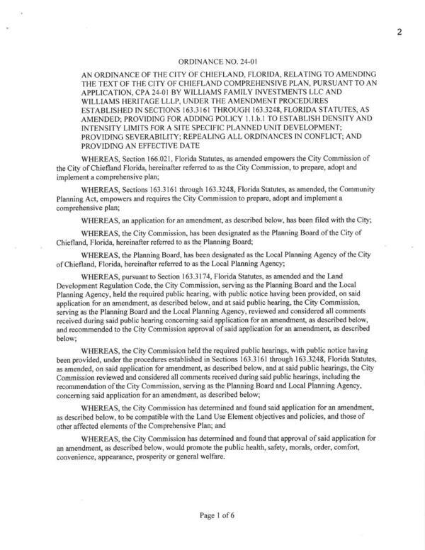 ORDINANCE NO. 24-01