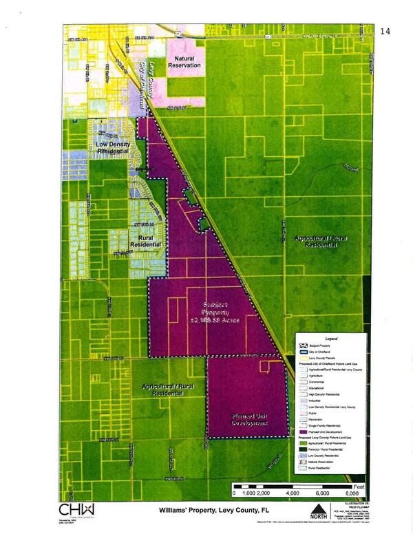 PROP FLU Map: rezoning as Planned Unit Development