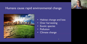 [Humans cause rapid environmental change]