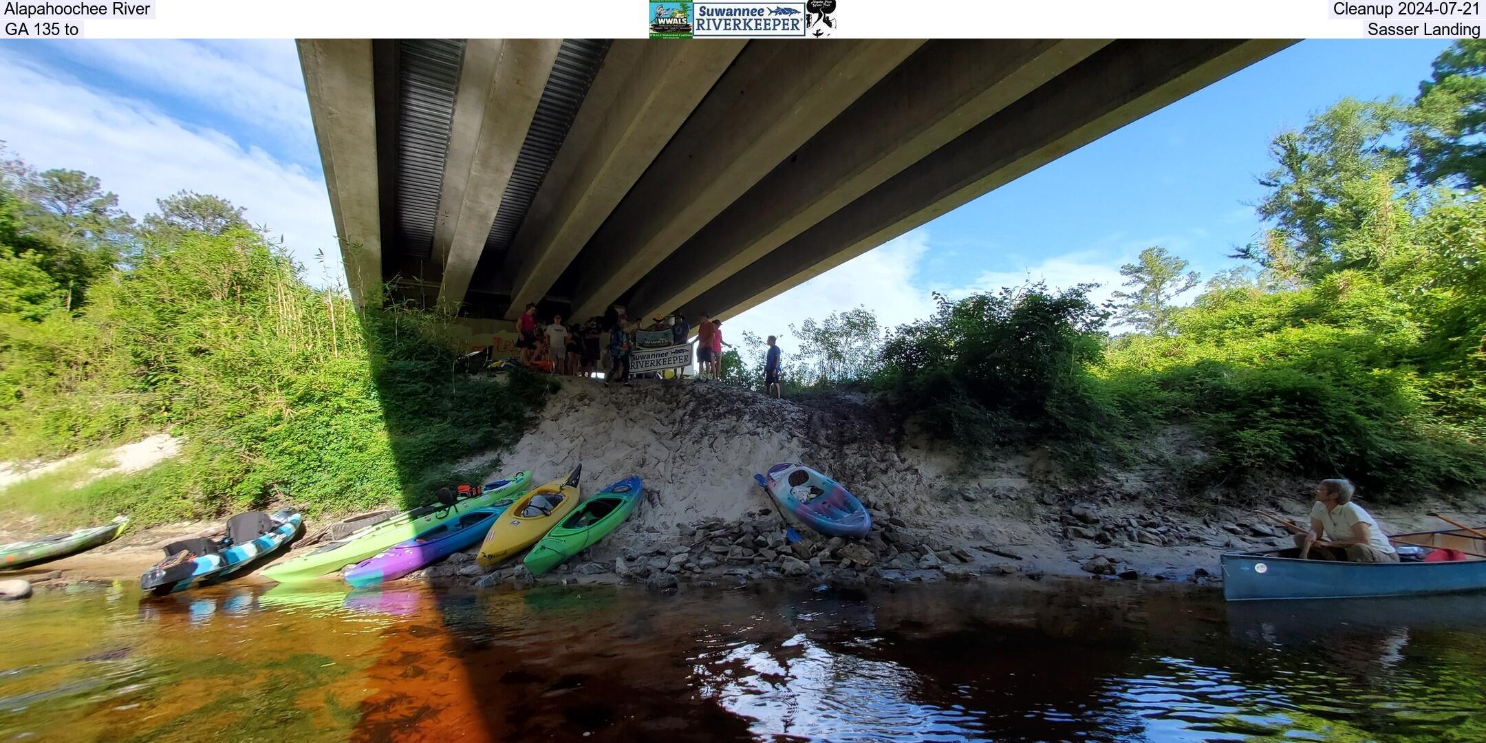 Alapahoochee River, Cleanup 2024-07-21, GA 135 to, Sasser Landing