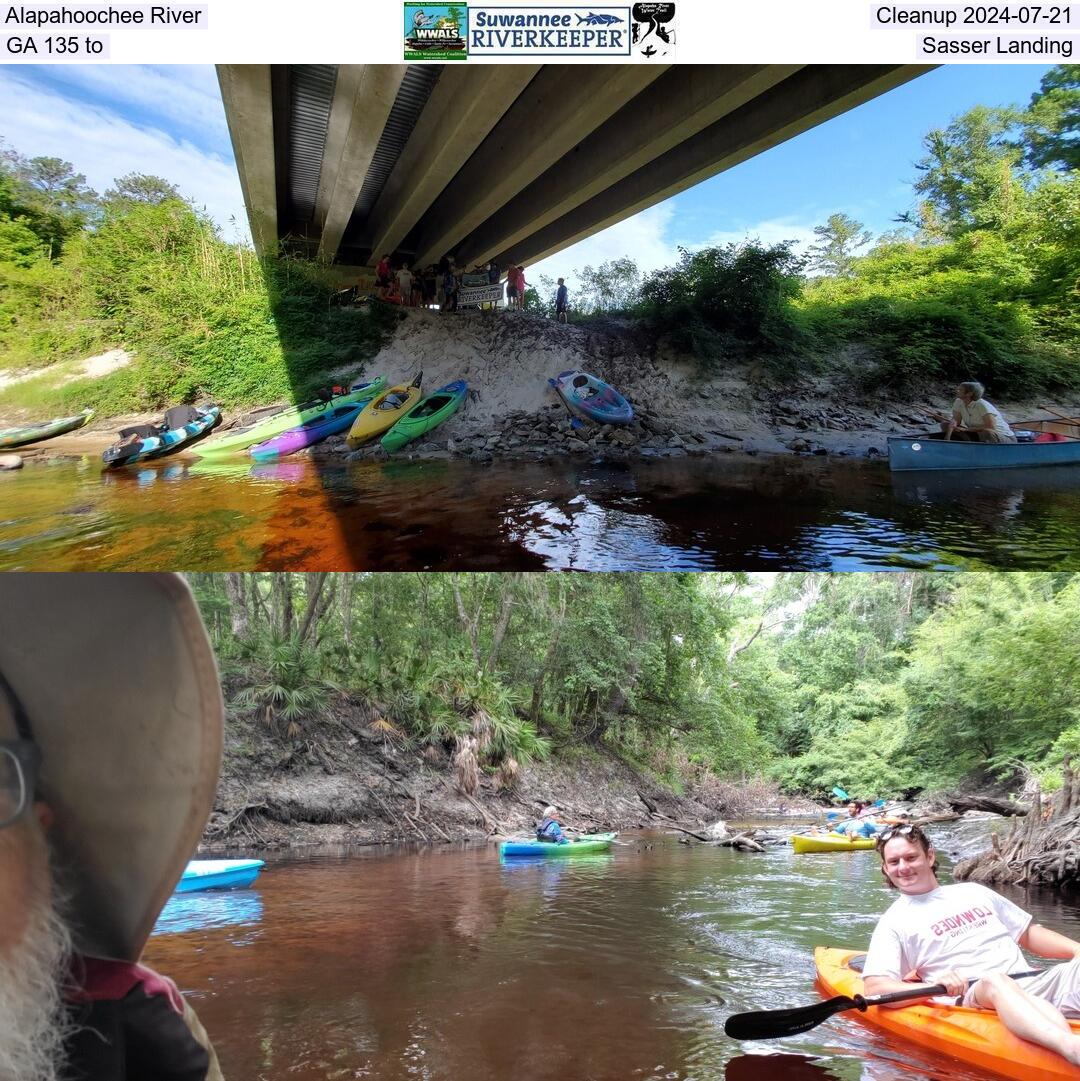 Alapahoochee River, Cleanup 2024-07-21, GA 135 to, Sasser Landing