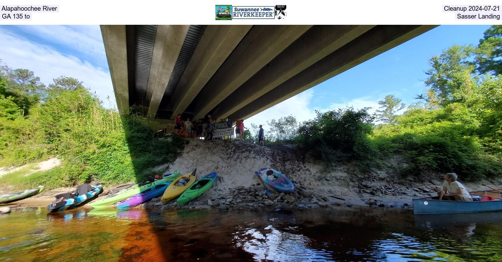 Alapahoochee River, Cleanup 2024-07-21, GA 135 to, Sasser Landing