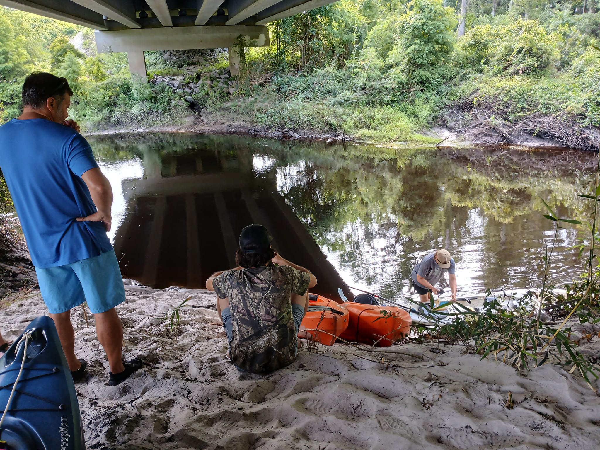 Sandy slope under GA 135 bridge --Andrea Sante