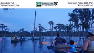 [Banks Lake Full Buck Moon Paddle 2024-07-21, West of Lakeland, GA, Probably with bats]