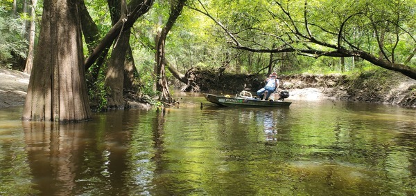 Phil waiting in Okapilco Creek, 14:31:28, 30.7585452, -83.4931200