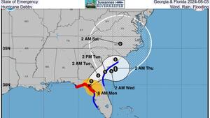 [State of Emergency, Georgia & Florida 2024-08-03, Hurricane Debby, Wind, Rain, Flooding]