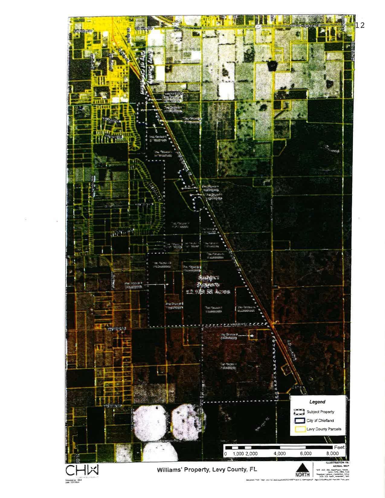 Aerial Map: Williams Property, Levy County, FL