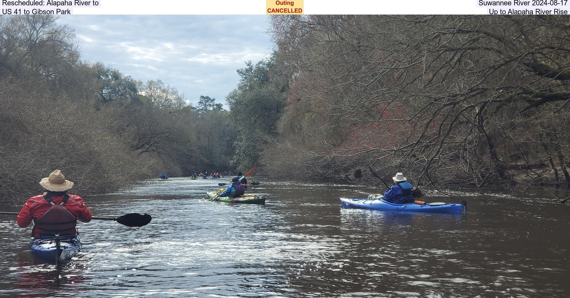 Alapaha River to Suwannee River 2024-08-17, US 41 to Gibson Park, Up to Alapaha River Rise