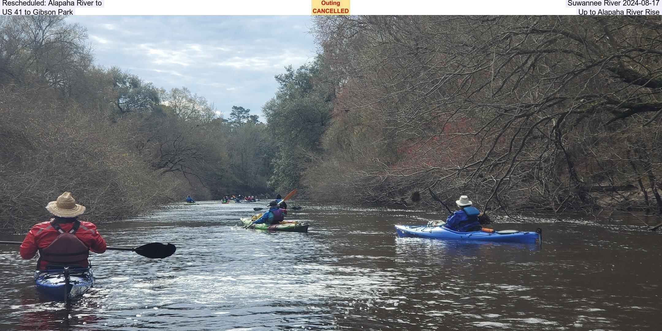 Alapaha River to Suwannee River 2024-08-17, US 41 to Gibson Park, Up to Alapaha River Rise