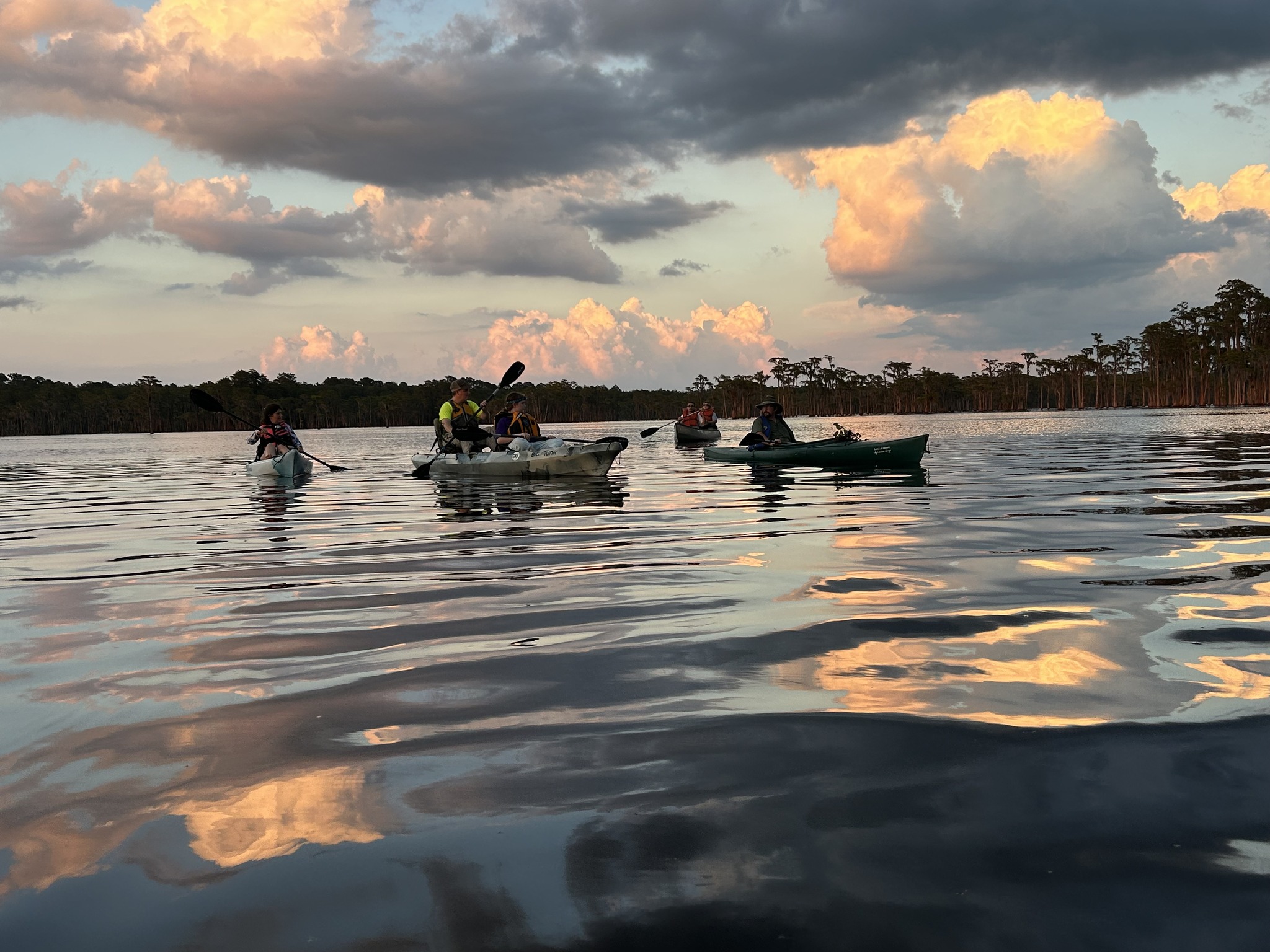 Boats below sunset clouds --Shirley Kokidko