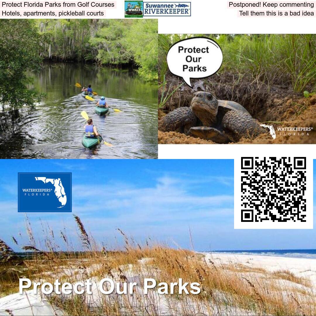 Protect Florida Parks from Golf Courses, Hotels, apartments, Pickleball courts