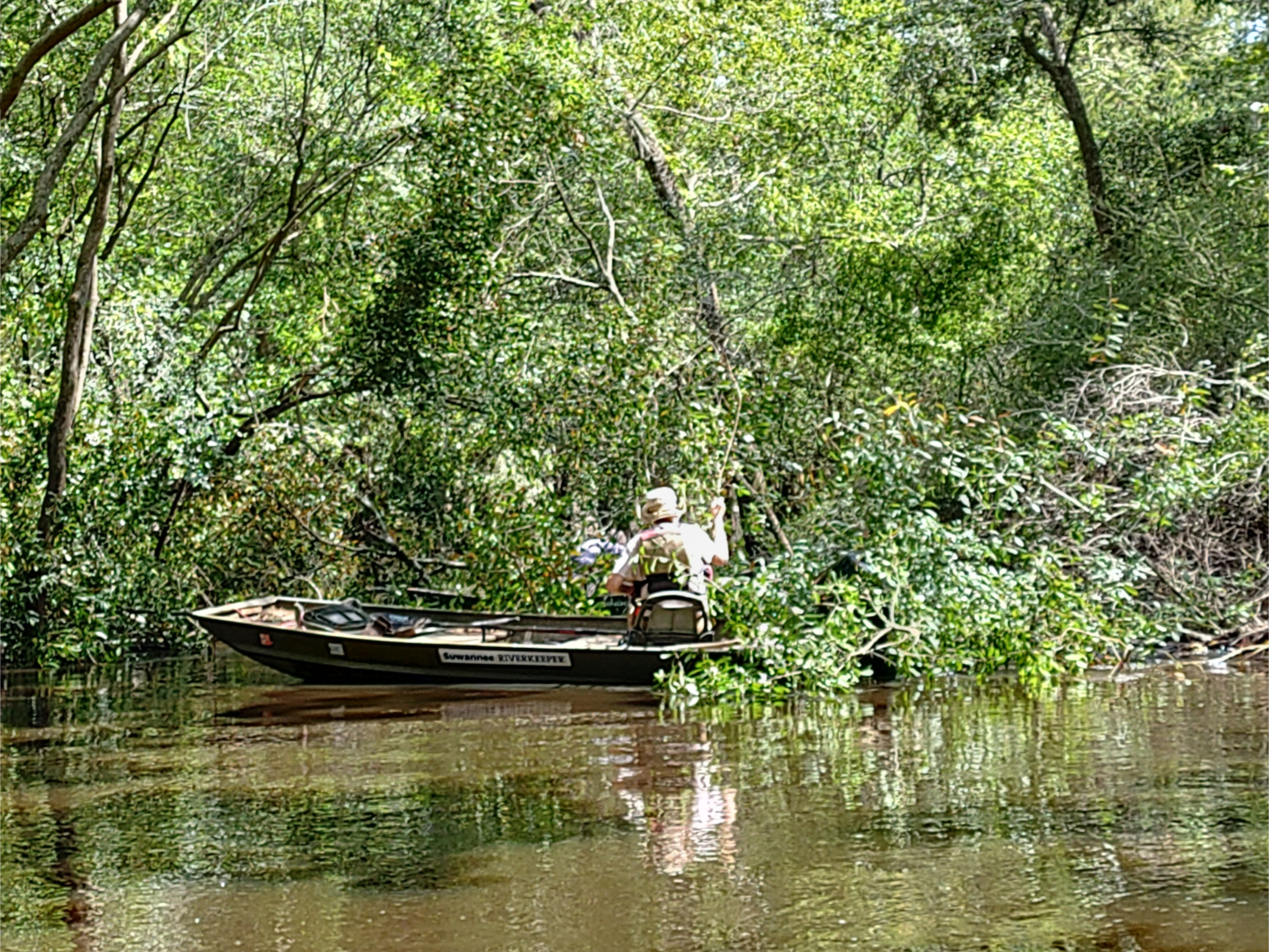 Closeup jsq debris Above Sugar Creek Deadfall --Phil Royce, 15:29:34, 30.8647, -83.3211050