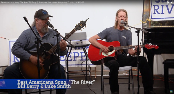 [Bill Berry and Luke Smith playing The River, Suwannee Riverkeeper Songwriting Contest 2024]