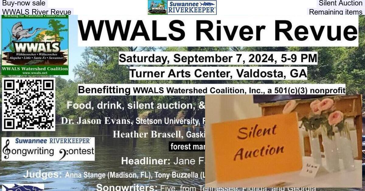 Buy-now sale, Silent Auction, WWALS River Revue, Remaining items