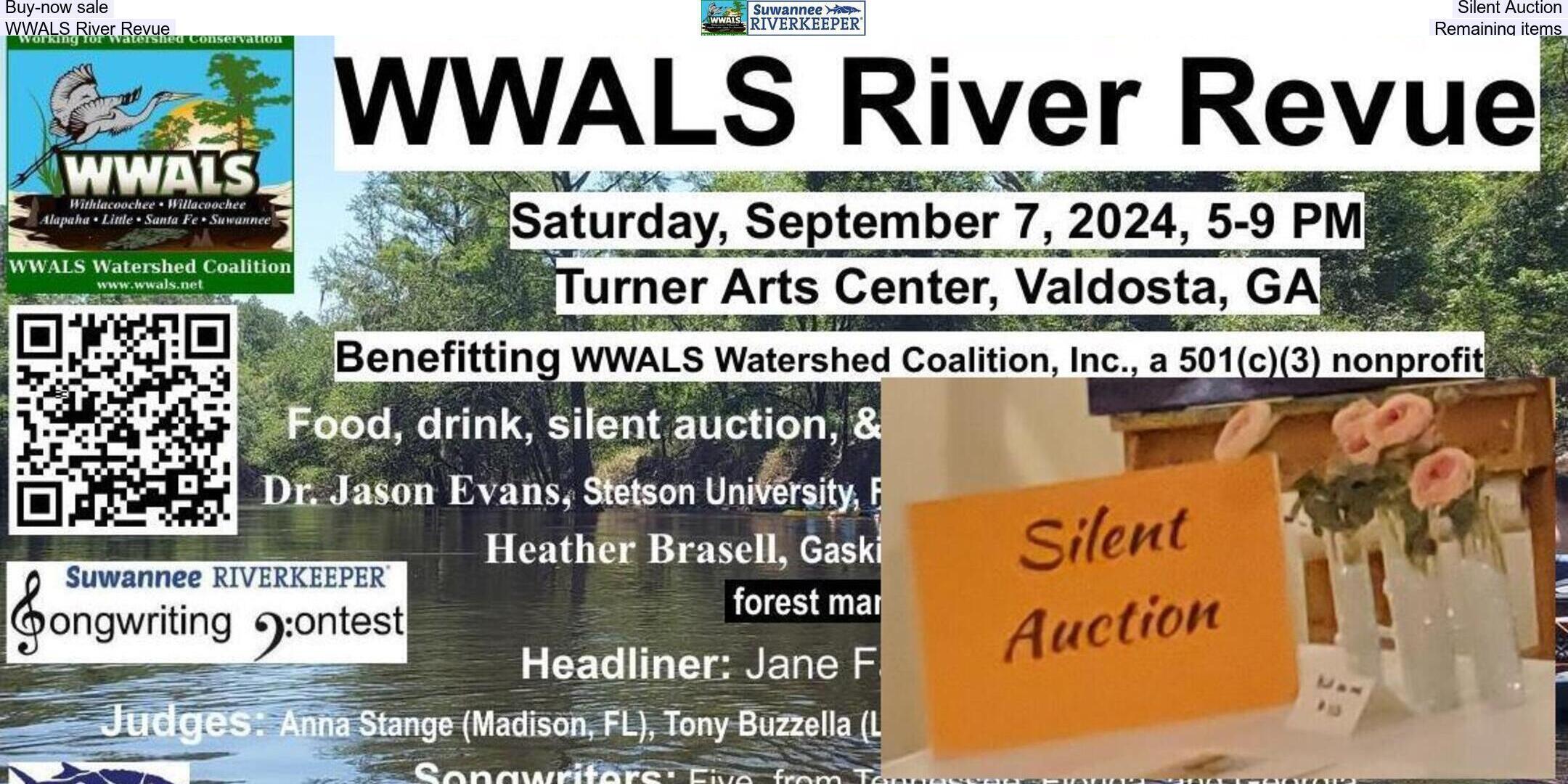 Buy-now sale, Silent Auction, WWALS River Revue, Remaining items