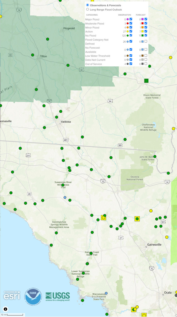 [Map: NOAA River Gauges 2024-09-14]