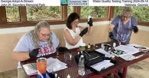 [Georgia Adopt-A-Stream, Water Quality Testing Training 2024-09-14, John W. Saunders Memorial Park, Valdosta, Georgia]