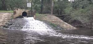 [Movie: Cleaned-up outfall from Valdosta WWTP, 2024:09:14 11:08:19, 30.83625, -83.359444 (45M)]