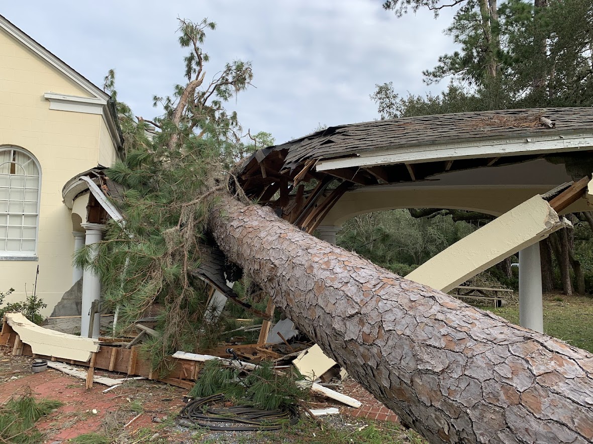 Damage at Stephen Foster Folk Culture Center State Park 2024-09-30