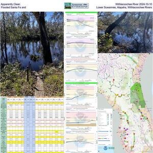 [Apparently clean Withlacoochee River 2024-10-10 Flooded Santa Fe River and lower Suwannee, Alapaha, and Withlacoochee Rivers]