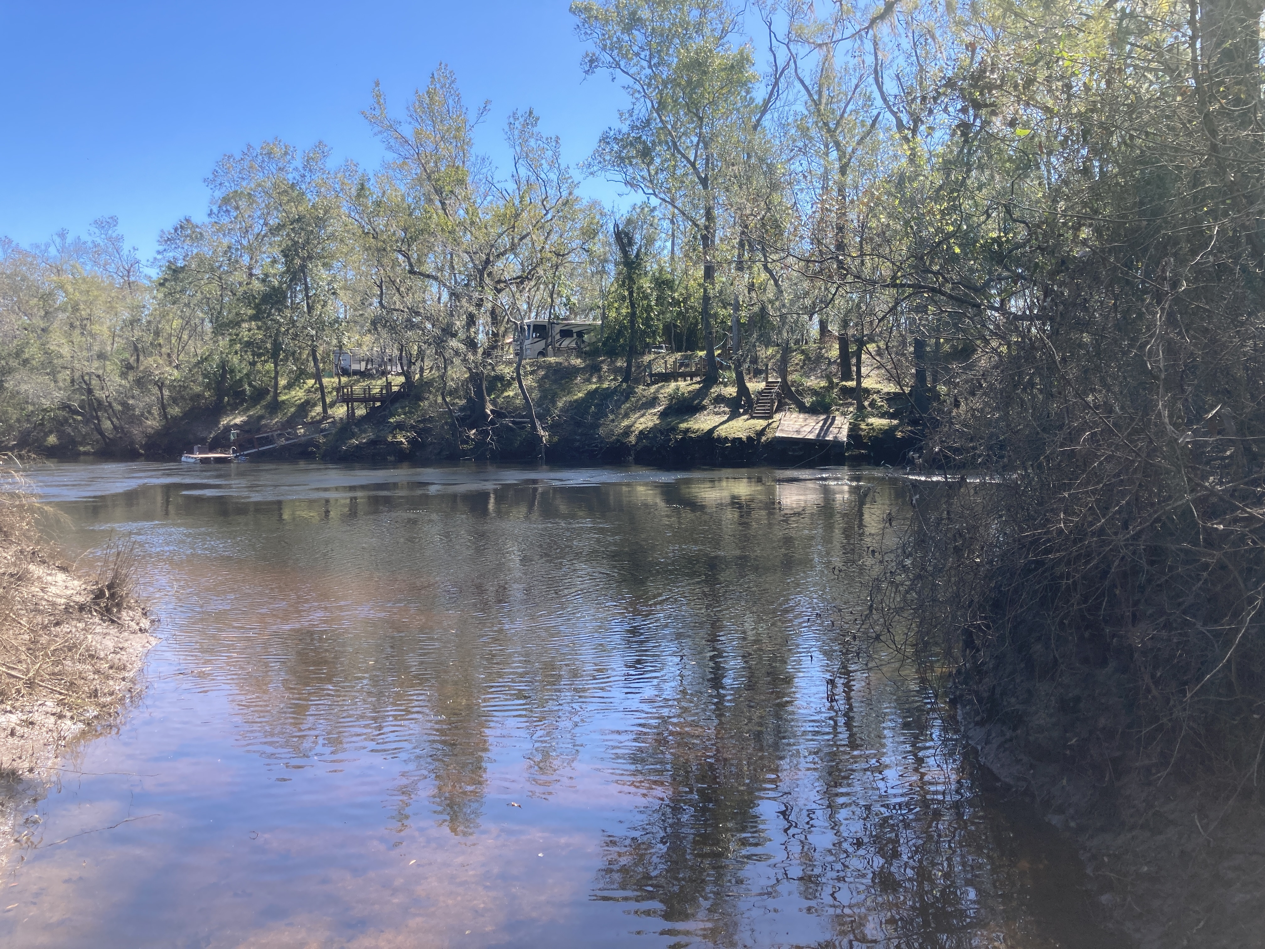 Allen Ramp downstream, Withlacoochee River @ 2726 SW 64th Way Jasper, FL 32052 2024-10-18