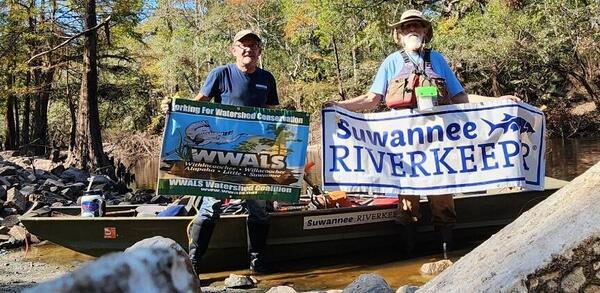 [Banners at Troupville Boat Ramp]